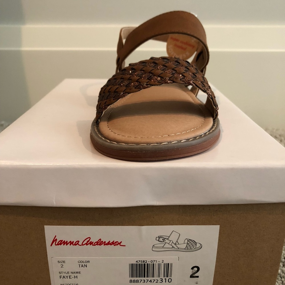🟫🟤🤎BRAND NEW Hanna Andersson Girls Sandals